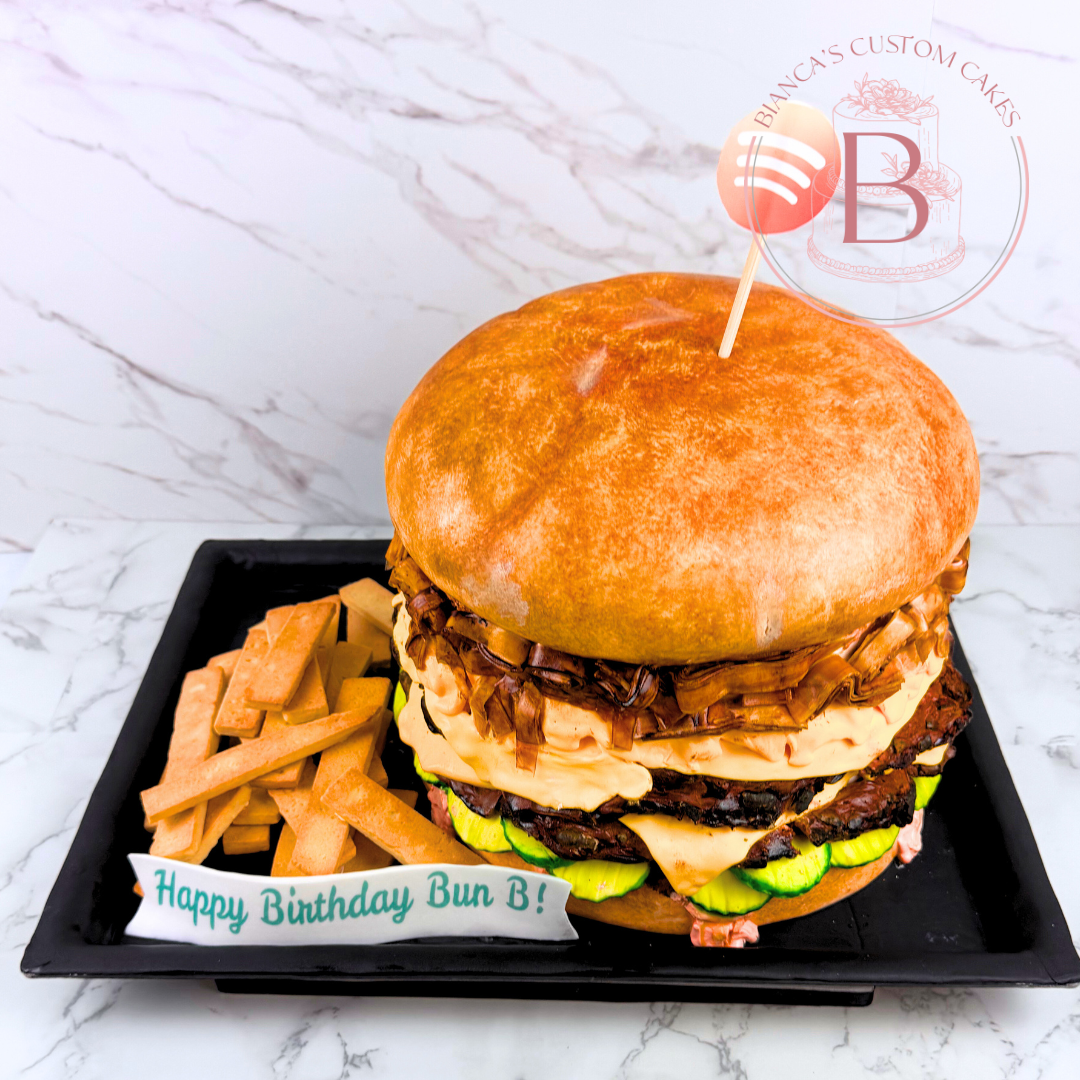 Bun B Trill Burger Cake